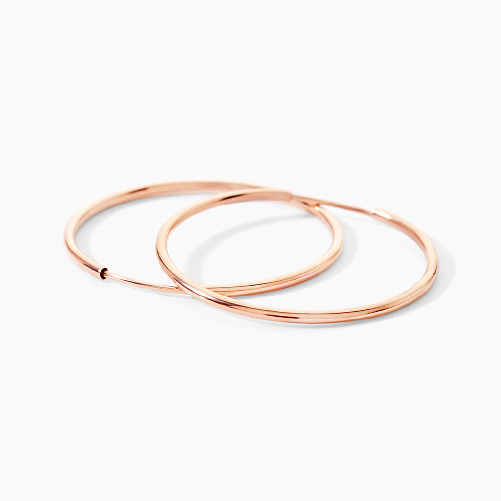 Cr&eacute;oles Dominae Or Rose - Boucles d'oreilles cr&eacute;oles Femme | Histoire d&rsquo;Or