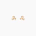 Boucles D'Oreilles Puces Marinette Plaqu&eacute; Or Jaune Oxyde De Zirconium - Boucles d'oreilles fantaisie Femme | Histoire d&rsquo;Or