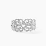 Bague Arabesque Or Blanc Diamant - Bagues avec pierre Femme | Histoire d&rsquo;Or