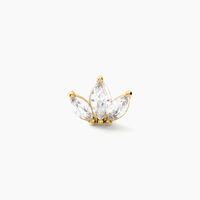 Piercing Gandie Acier Jaune Oxyde De Zirconium