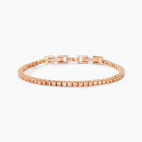 Bracelet Rio Tennis Argent Rose Oxyde De Zirconium
