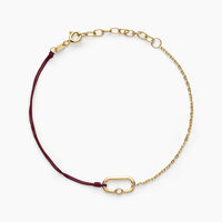 Bracelet Infini Pop Argent Jaune Oxyde De Zirconium
