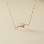 Collier Wendy Argent Rose Oxyde De Zirconium - Colliers fantaisie Femme | Histoire d&rsquo;Or