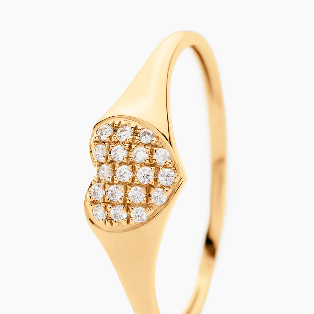 Bague Bomb Lover Or Jaune Oxyde De Zirconium - Bagues avec pierre Femme | Histoire d’Or