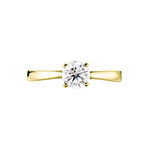 Bague Solitaire Fiona Or Jaune Diamant Synthetique - Bagues solitaires Femme | Histoire d&rsquo;Or