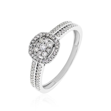 Bague Eleonoora Platine Blanc Diamant - Bagues avec pierre Femme | Histoire d&rsquo;Or