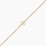 Bracelet Fatos Plaqu&eacute; Or Jaune Oxyde De Zirconium - Bracelets Femme | Histoire d&rsquo;Or