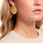 Boucles D'Oreilles Puces Sarha Acier Jaune - Boucles d'oreilles fantaisie Femme | Histoire d&rsquo;Or