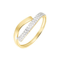 Bague Vero Or Jaune Oxyde De Zirconium