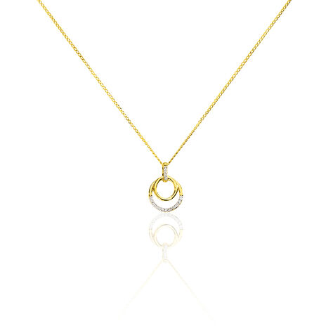 Collier Atlanta Or Jaune Diamant - Colliers Femme | Histoire d’Or