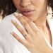 Bague Afsa Argent Blanc Oxyde De Zirconium - Bagues solitaires Femme | Histoire d’Or