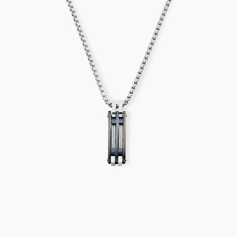 Collier Jourdan Priam Acier - F&ecirc;te des p&egrave;res Homme | Histoire d&rsquo;Or