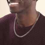 Collier Daniel Acier Blanc - Colliers fantaisie Homme | Histoire d&rsquo;Or