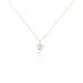 Collier Liana Or Rose Diamant - Colliers Coeur Femme | Histoire d’Or