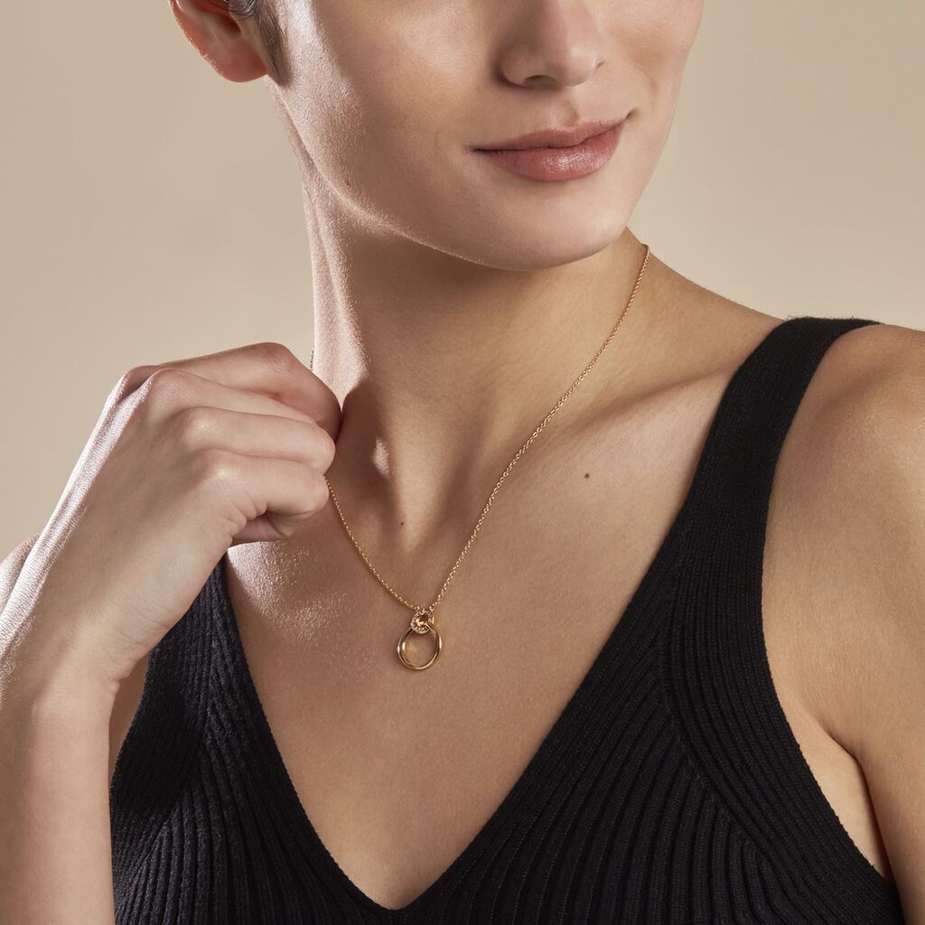 Collier Plaqué Or Essia Oxydes De Zirconium - Colliers fantaisie Femme | Histoire d’Or