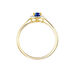 Bague Or Jaune Goulwen Saphir Ovale Et Diamants - Bagues solitaires Femme | Histoire d’Or