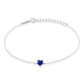 Bracelet Kelvyn Argent Blanc Oxyde - Bracelets Coeur Femme | Histoire d’Or