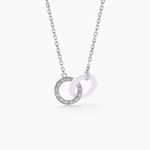 Collier Grizzel Argent Blanc Oxyde De Zirconium - Colliers fantaisie Femme | Histoire d&rsquo;Or