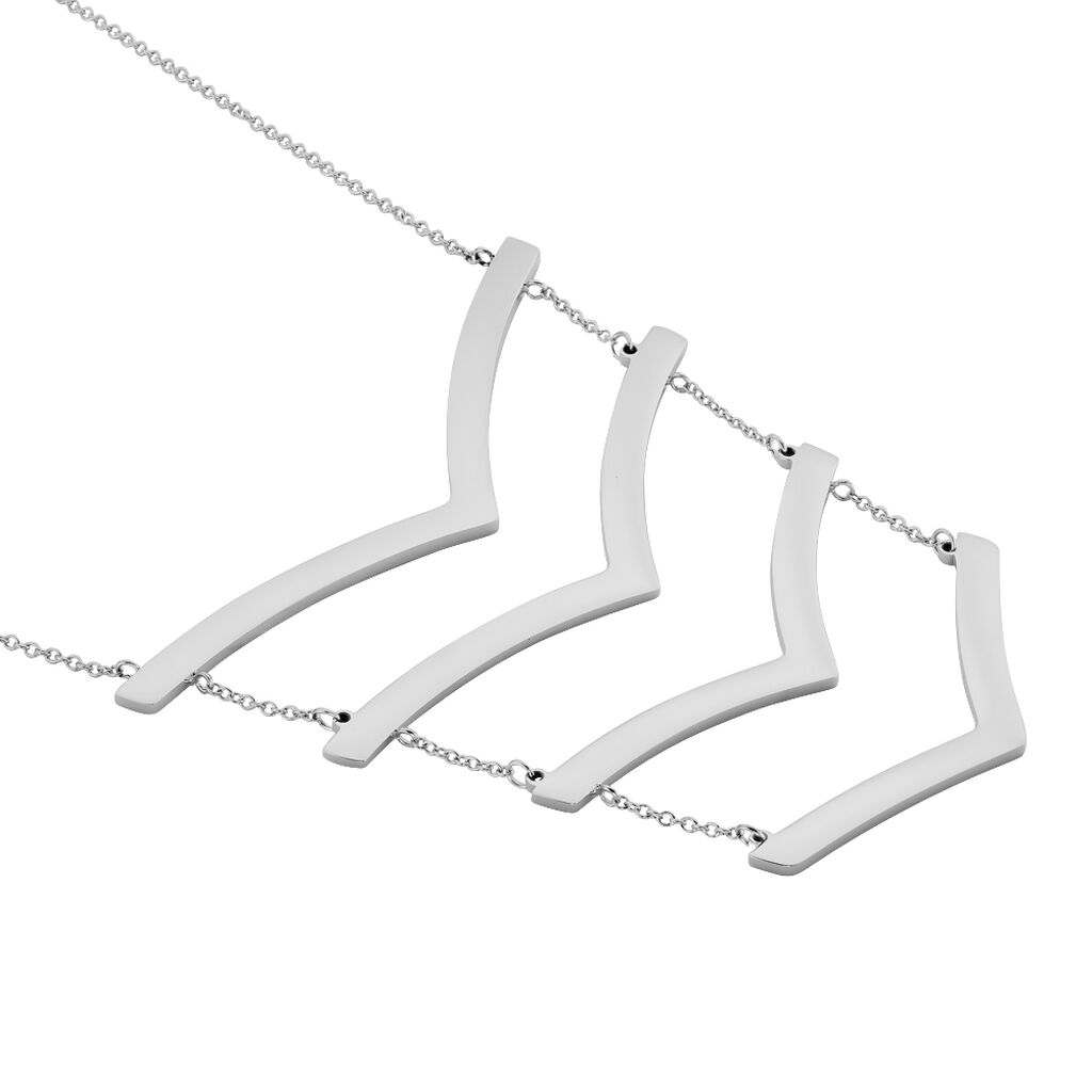Collier Abid Acier Blanc - Colliers fantaisie Femme | Histoire d’Or
