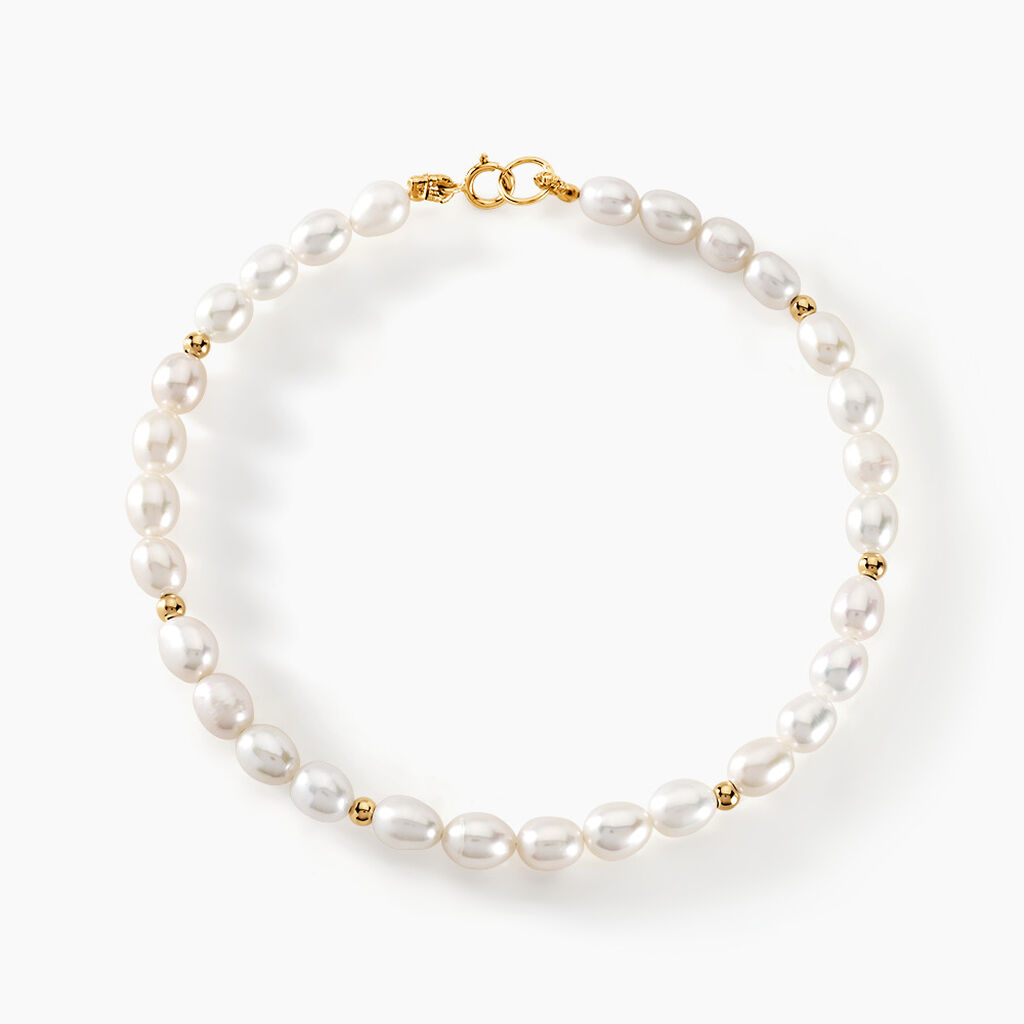 Bracelet Ciriola Or Jaune Perle De Culture - Bracelets Femme | Histoire d’Or