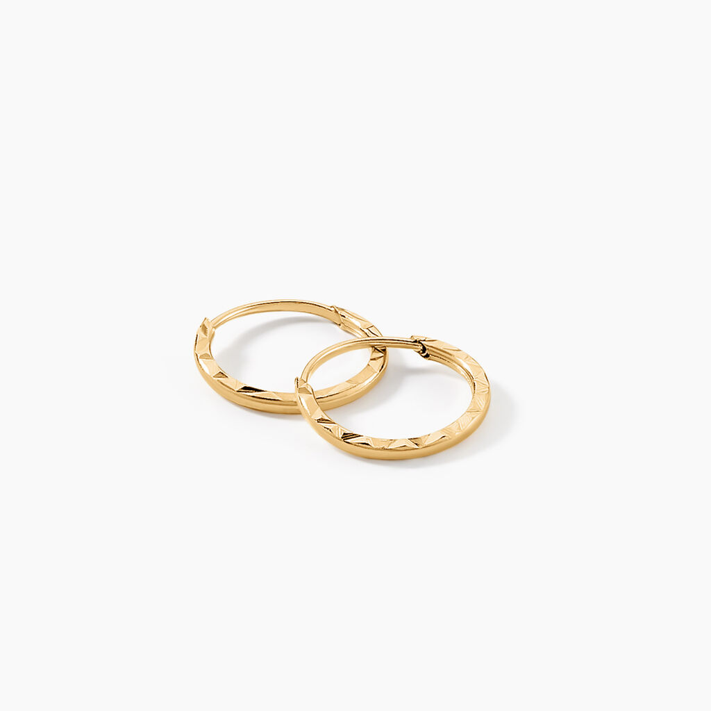 Créoles Valerina Or Jaune - Boucles d'oreilles créoles Femme | Histoire d’Or
