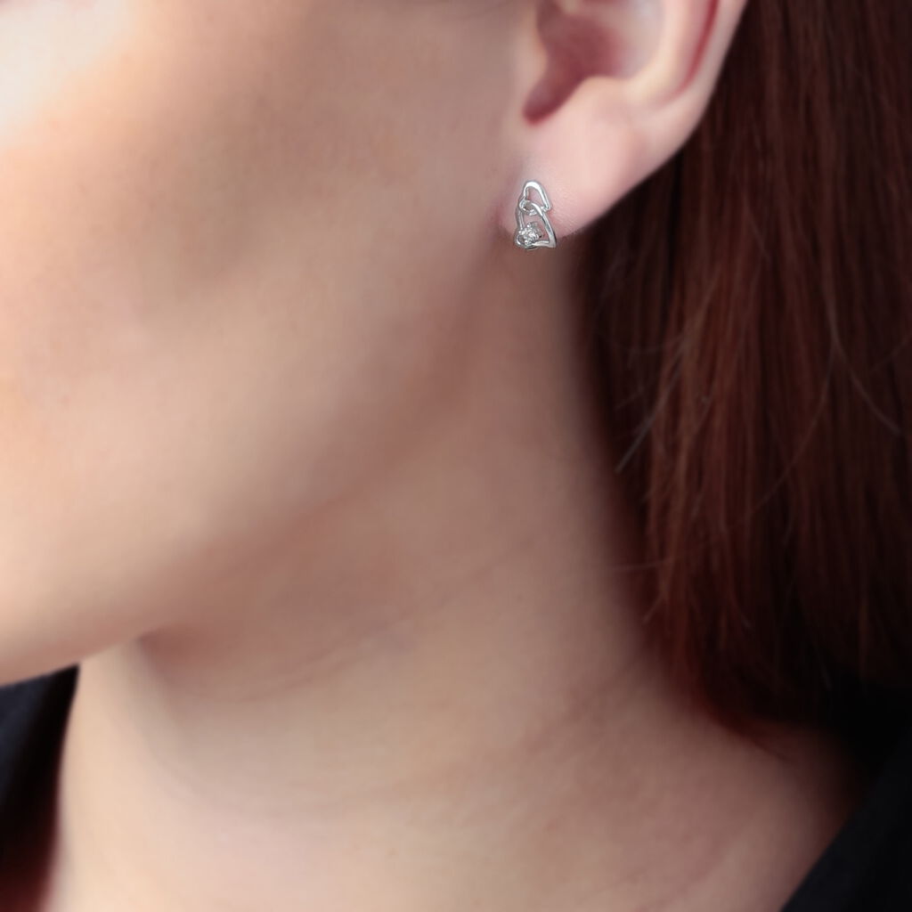 Boucles D'oreilles Pendantes Roma Argent Blanc Oxyde De Zirconium - Boucles d'oreilles fantaisie Femme | Histoire d’Or