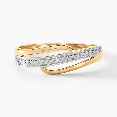 Bague Solena Or Jaune Diamant - Bagues avec pierre Femme | Histoire d’Or
