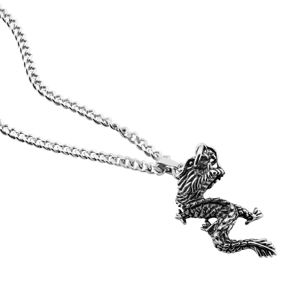 Collier Acier Gris Lacme - Colliers fantaisie Homme | Histoire d’Or