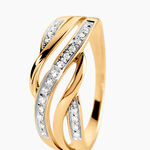 Bague Or Jaune Rodhia Diamants - Bagues avec pierre Femme | Histoire d&rsquo;Or