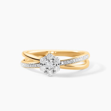 Bague Clytemnestra Or Jaune Diamant - Bagues solitaires Femme | Histoire d&rsquo;Or