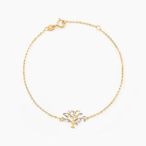 Bracelet Or Bicolore Fragaria - Bracelets Femme | Histoire d&rsquo;Or