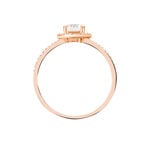 Bague Garine Or Rose Oxyde De Zirconium - Bagues solitaires Femme | Histoire d&rsquo;Or