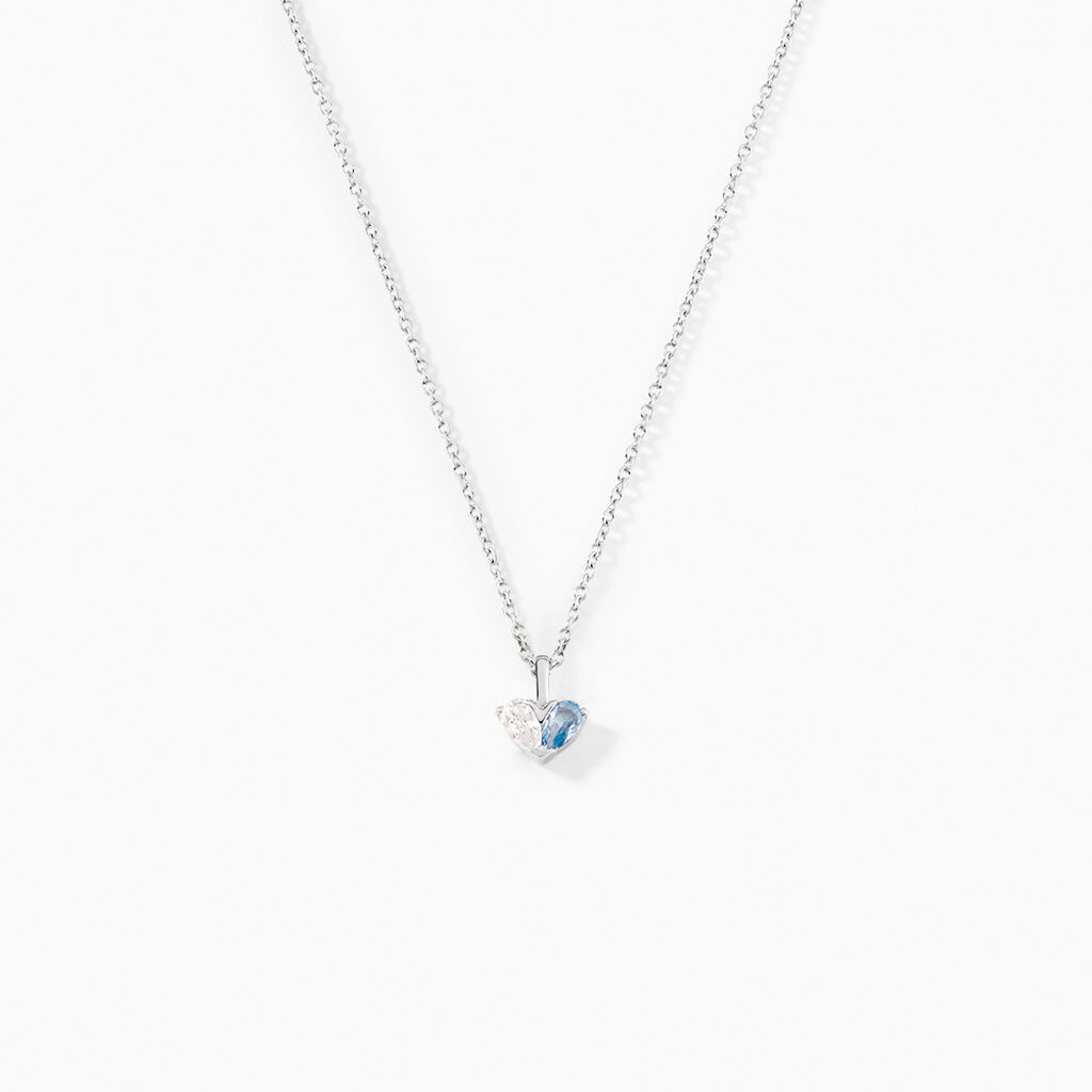Collier Myhalf Argent Blanc Oxyde De Zirconium - F&ecirc;te des m&egrave;res Femme | Histoire d&rsquo;Or