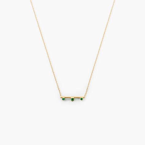 Collier Green Peas Or Jaune Emeraude - Colliers Femme | Histoire d’Or