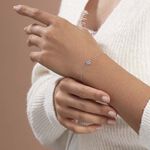 Bracelet Auxana Argent Blanc Oxyde De Zirconium - Bracelets Femme | Histoire d&rsquo;Or