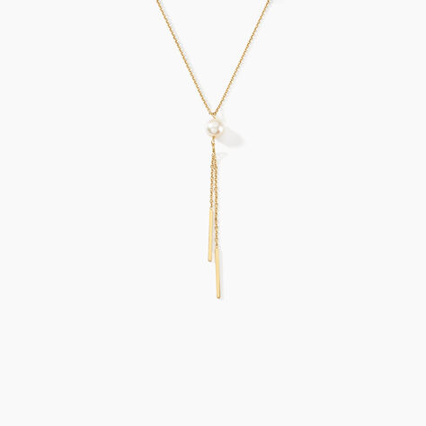 Collier Salman Or Jaune Perle De Culture - Colliers Femme | Histoire d’Or
