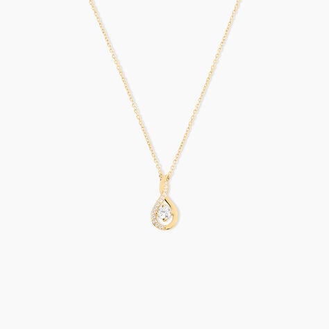 Collier Evana Or Jaune Oxyde De Zirconium - Colliers Femme | Histoire d&rsquo;Or