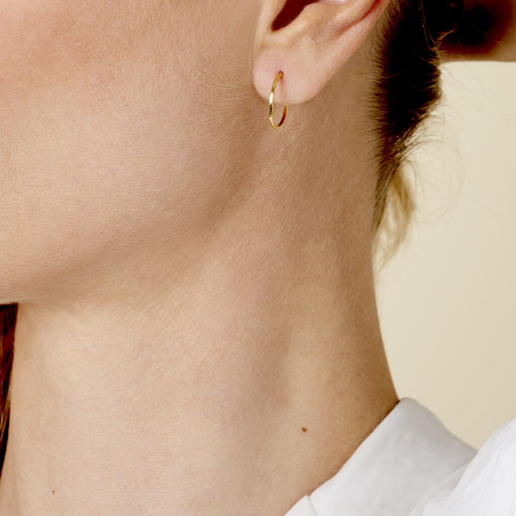 Créoles Valerina Or Jaune - Boucles d'oreilles créoles Femme | Histoire d’Or