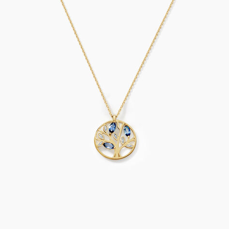 Collier Or Jaune Elsebein Saphirs - Colliers Femme | Histoire d’Or