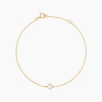 Bracelet Husam Or Jaune Oxyde De Zirconium - Bracelets Femme | Histoire d&rsquo;Or