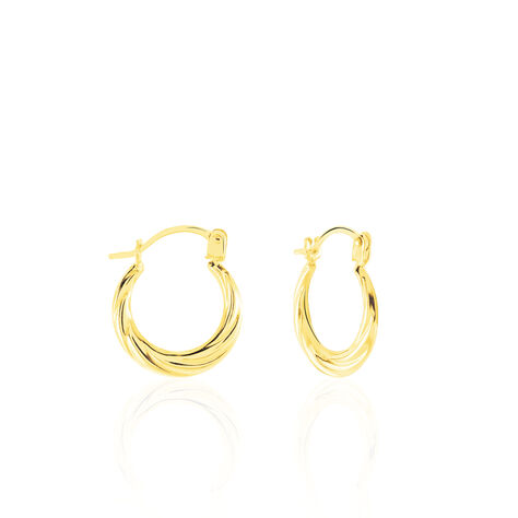 Créoles Or Jaune Anaitz - Boucles d'oreilles créoles Femme | Histoire d’Or