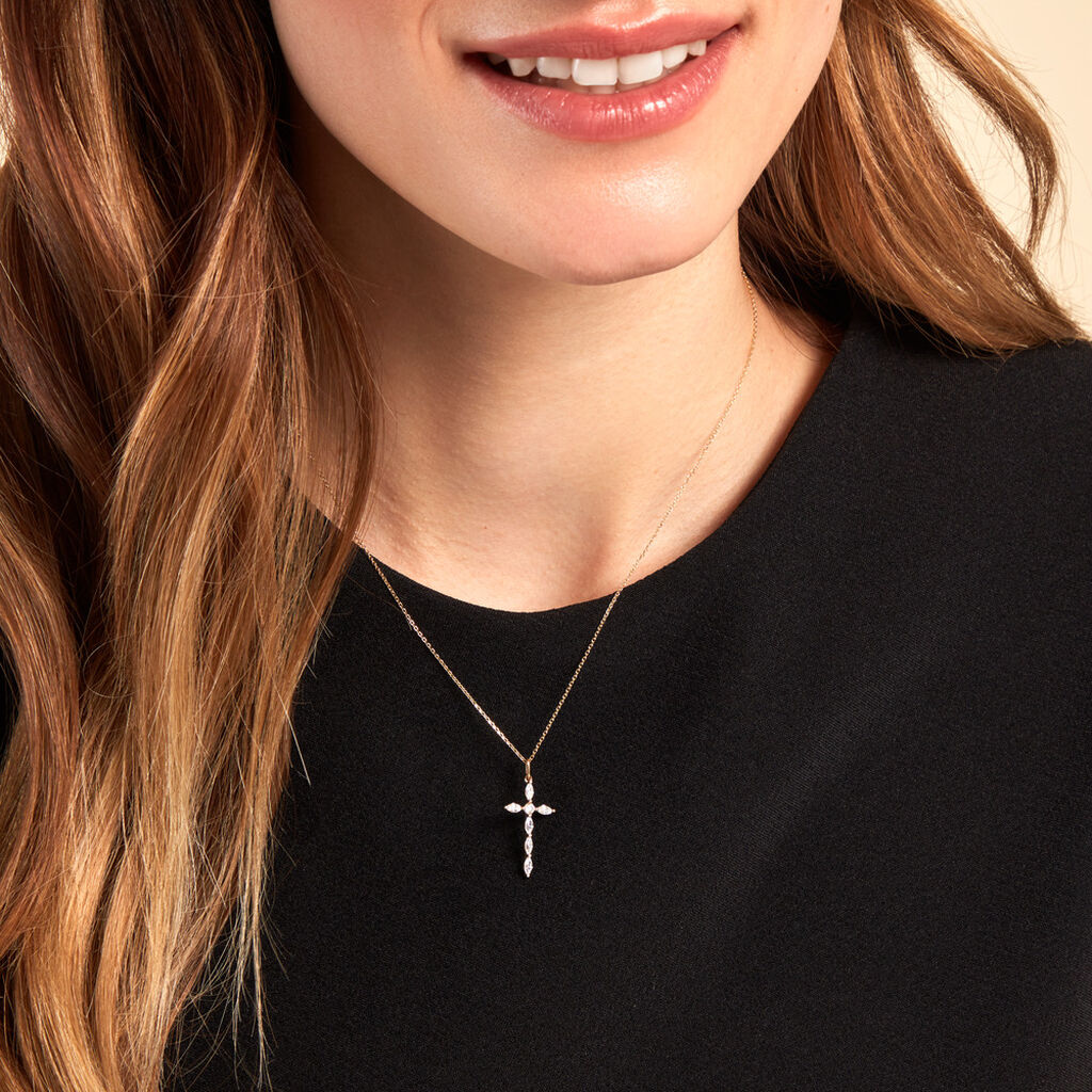 Pendentif Orfeo Or Jaune Oxyde De Zirconium - Pendentifs Femme | Histoire d’Or