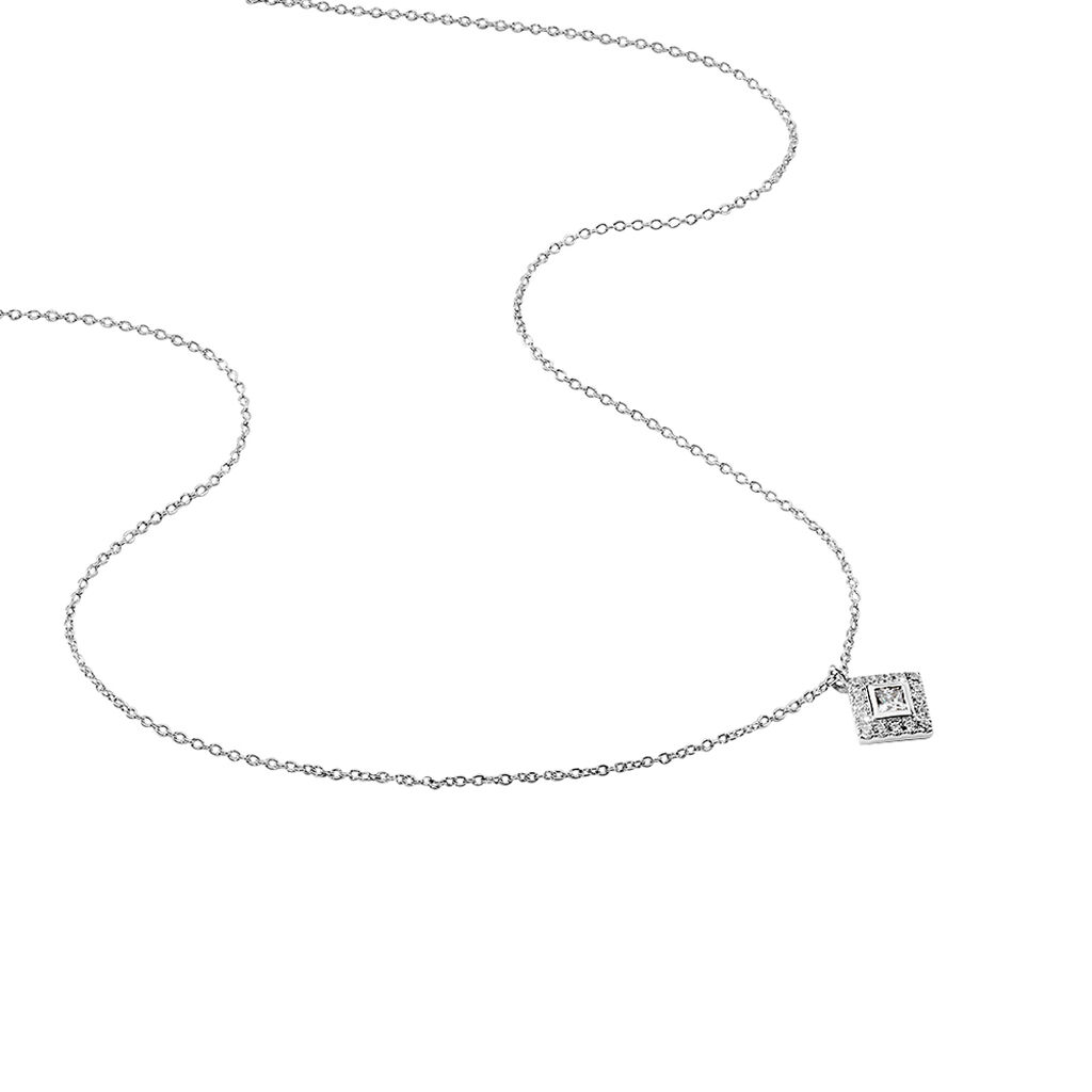 Collier Ysambre Argent Blanc Oxyde De Zirconium - Colliers fantaisie Femme | Histoire d&rsquo;Or