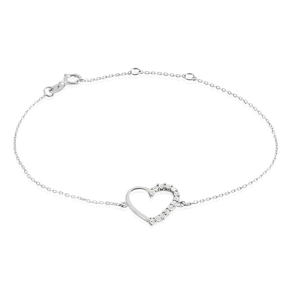 Bracelet Chlora Or Blanc Diamant - Bracelets Femme | Histoire d’Or
