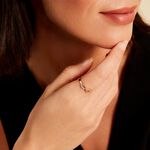 Bague Merane Plaqu&eacute; Or Jaune Oxyde De Zirconium - Bagues avec pierre Femme | Histoire d&rsquo;Or