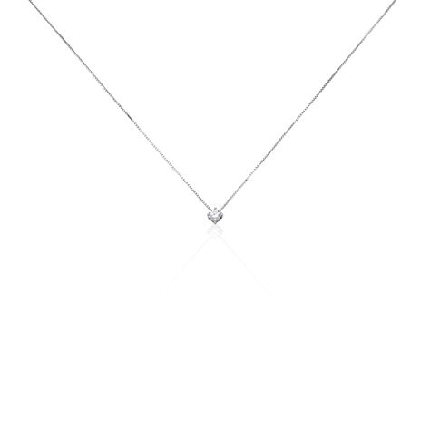 Collier Germinie Argent Blanc Oxyde De Zirconium - Colliers fantaisie Femme | Histoire d’Or