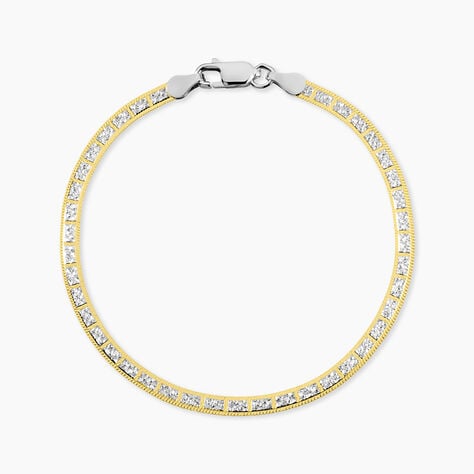 Bracelet Nuriaae Argent Jaune - Bracelets cha&icirc;ne Femme | Histoire d&rsquo;Or