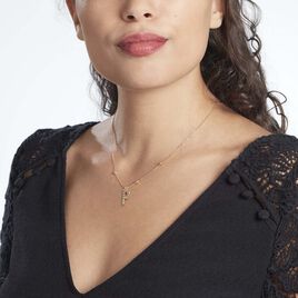 Collier Plaqué Or Jaune Lettra - Colliers fantaisie Femme | Histoire d’Or