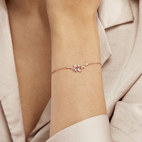 Bracelet Wendy Argent Rose Oxyde De Zirconium - Bracelets Femme | Histoire d’Or