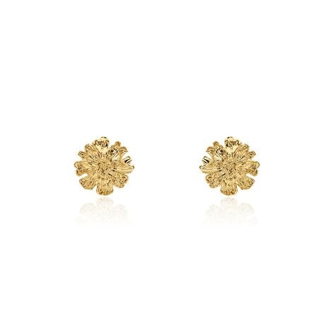 Boucles D'oreilles Puces Dyonis Acier Jaune - Boucles d'oreilles fantaisie Femme | Histoire d&rsquo;Or